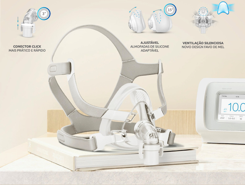 Máscara Oronasal com Apoio de Testa ONECTOR CLICK